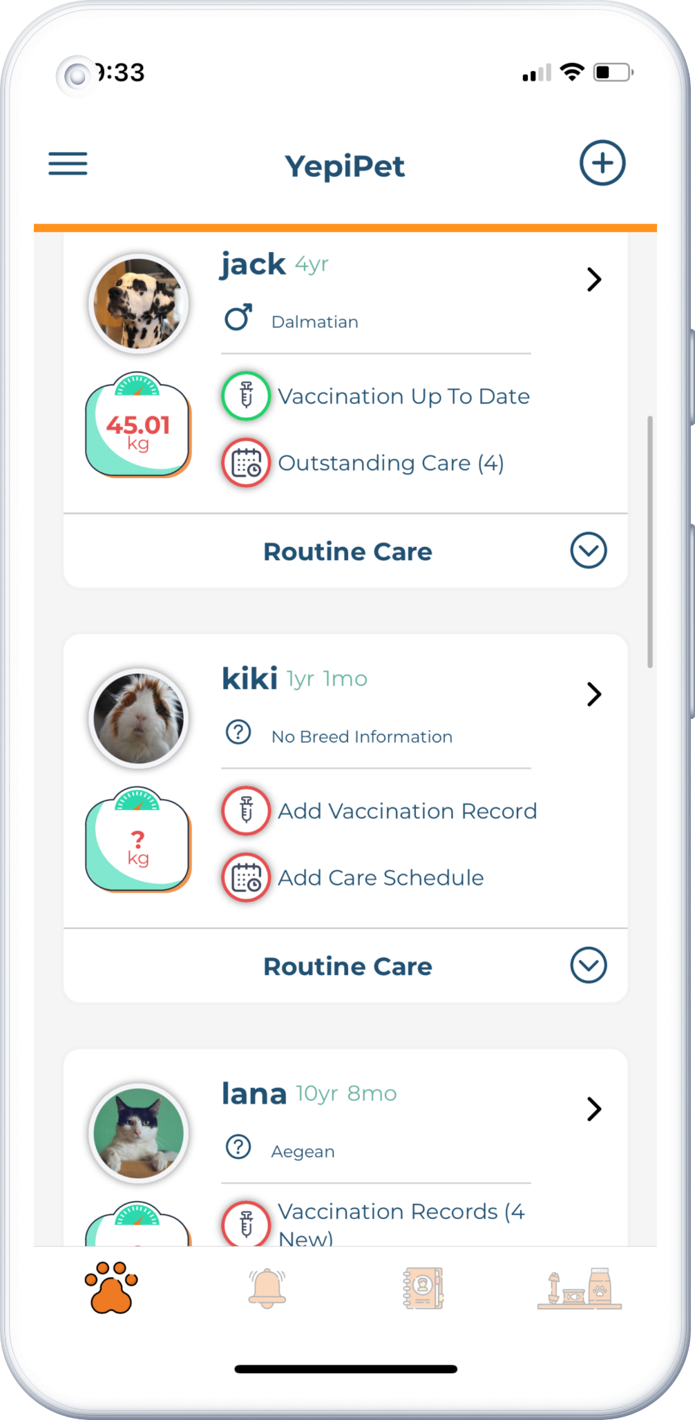Screenshot of the app feature in smartphone